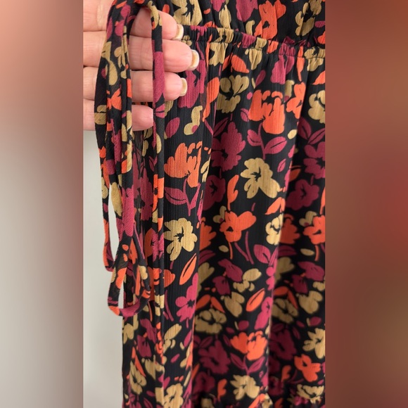 Kaileigh “Fall for you” mini faux wrap short sleeve dress bottom ruffle … - Picture 11 of 15